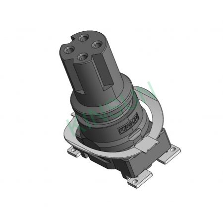 Support de contact SMD M8 en deux parties, femelle D-codé 4 broches CAT5E CAT6 avec ressort de mise à la terre. - Le support de contact D-codé 4 broches M12 SMD en deux parties dispose de la transmission Ethernet CAT6 et d'une fonction de broche de mise à la terre pour éliminer l'effet EMI.